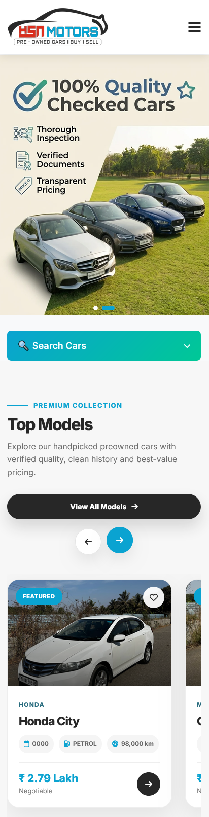 Nazim Brothers Mobile Website